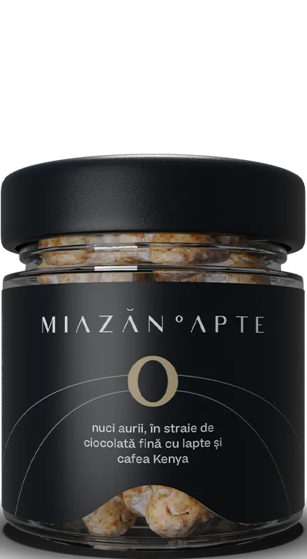 Miazanuca Nuca in Ciocolata cu Lapte si Caramel Sarat